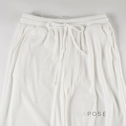 Alba Lace Patchwork Corduroy Pants