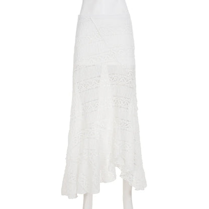 Alianny Eyelet Lace Midi Skirt