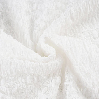 Alianny Eyelet Lace Midi Skirt
