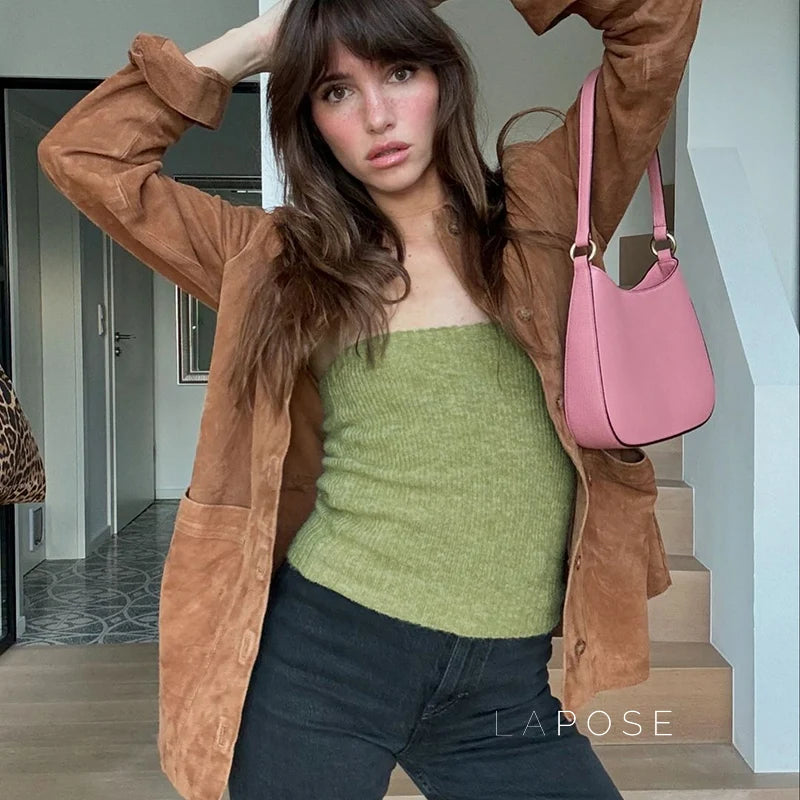 Amariya Ribbed Knit Top Set