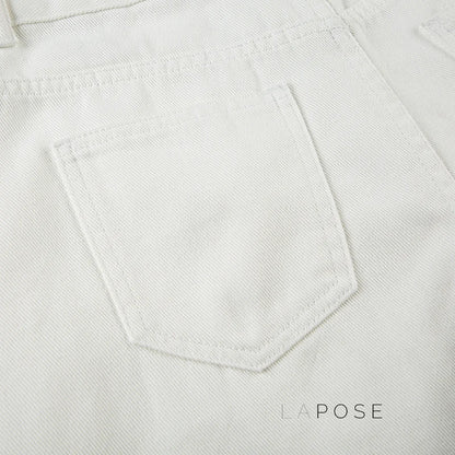 Andria White Straight-Leg Jeans