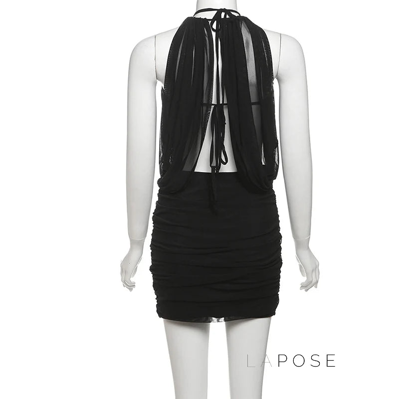 Annamae Halter Mini Dress