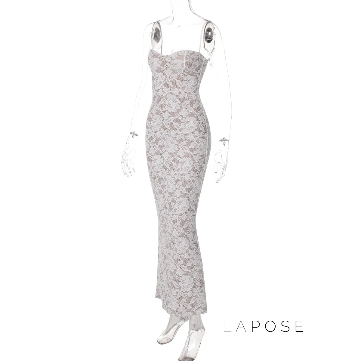 Ariadne Lace Backless Midi Dress