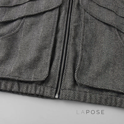 Arin Herringbone Wool Blend Jacket