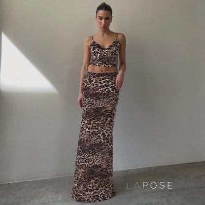 Aryana Printed Maxi Skirt Set