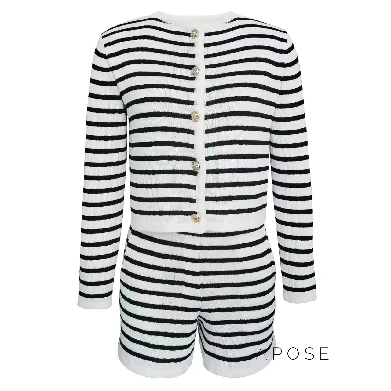 Astoria Striped Knit Short Set