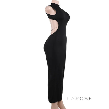 Aviva Backless Lace-Up Dress