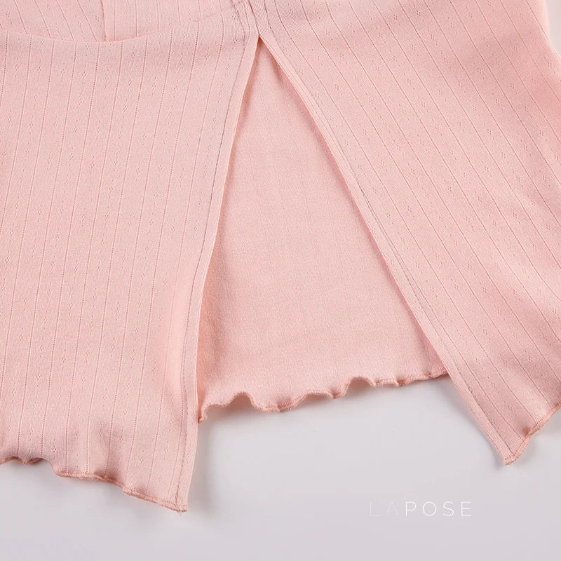 Ayleen Jacquard Bustier Knit Top