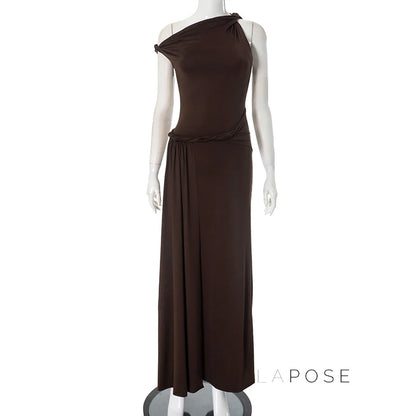 Azalia Twisted Draped Dress
