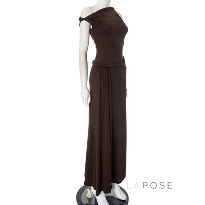 Azalia Twisted Draped Dress