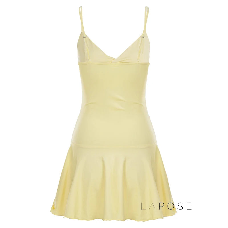 Blakelee Pleated Strappy Mini Dress