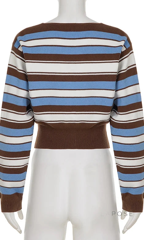 Blakelynn Striped Button Cardigan