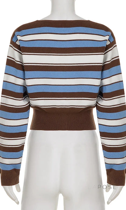 Blakelynn Striped Button Cardigan
