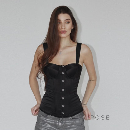Brithany Buckle Corset Top
