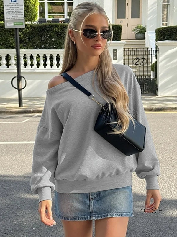 Brookelynn Off Shoulder Sweatshirt