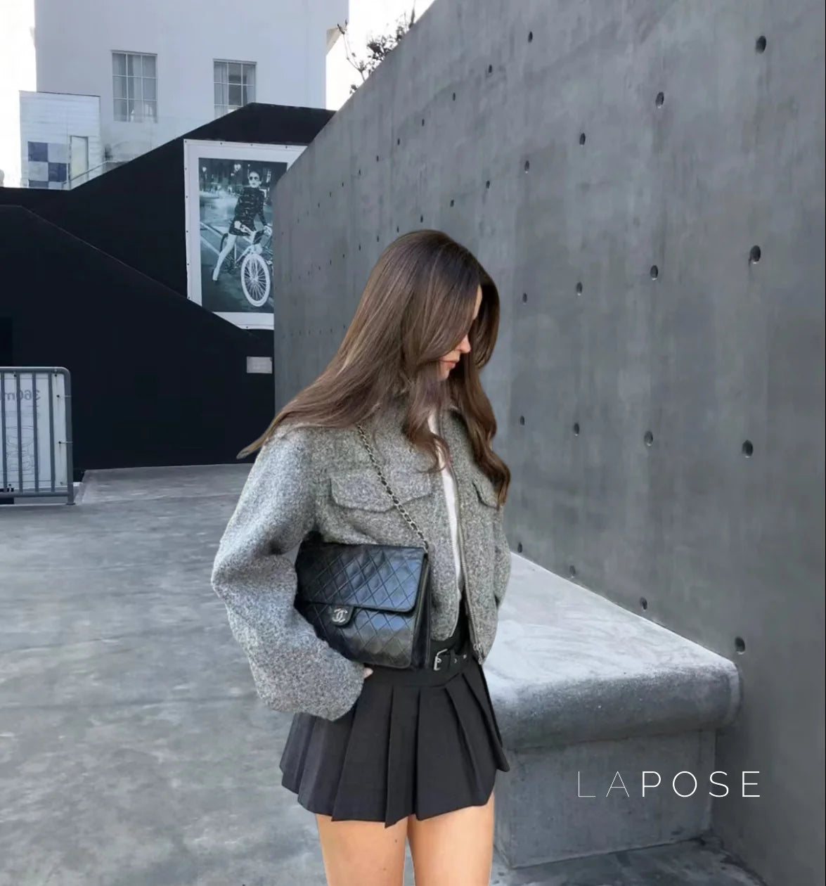 Caterina Cropped Cape Jacket