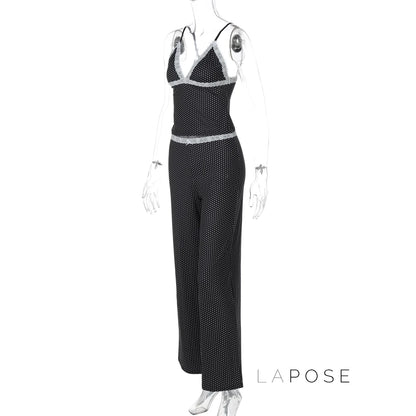 Cheyanne Lace Polka Dot Set