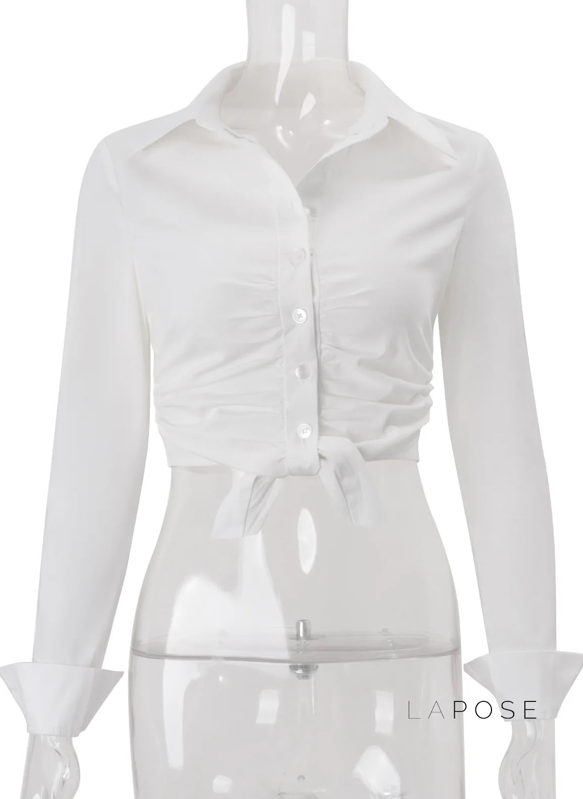 Clarke Tie-Front Crop Top