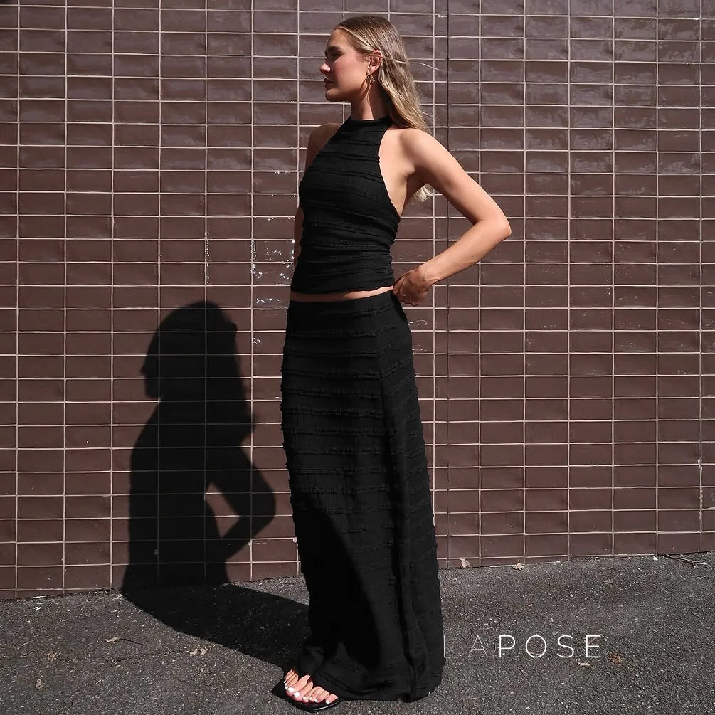 Connor Halter Midi Skirt Set