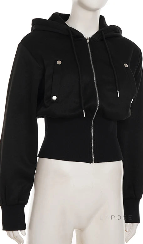 Dhanvi Slim Fit Zip Hoodie