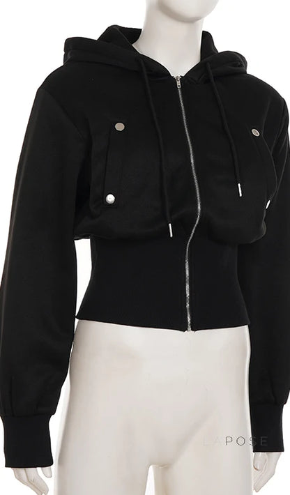Dhanvi Slim Fit Zip Hoodie
