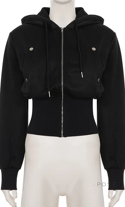 Dhanvi Slim Fit Zip Hoodie