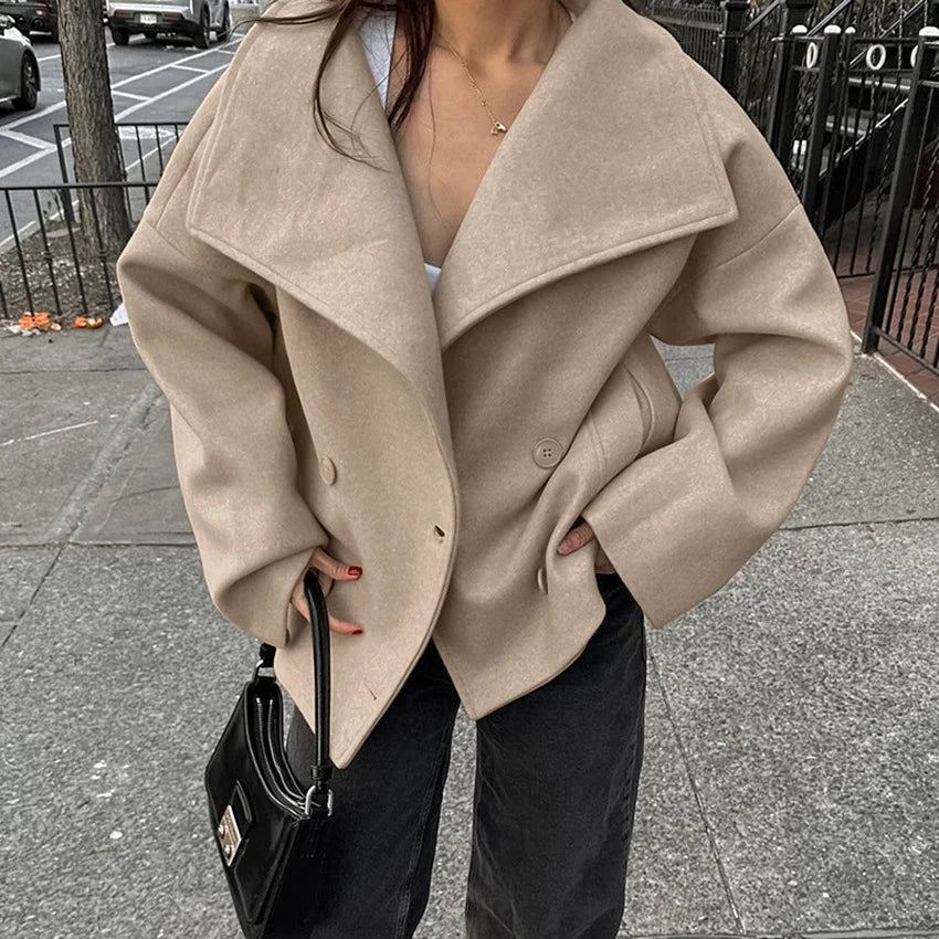 Edna Double-Breasted Wool Coat
