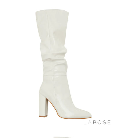 Emree Patent Block Heel Boots
