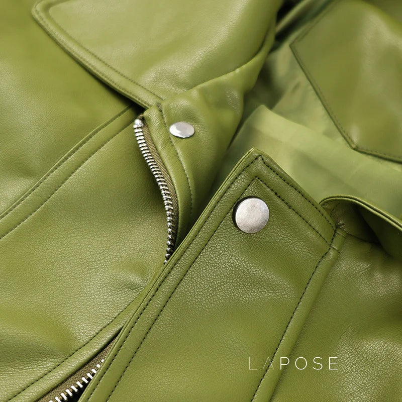 Evie Oversize Leather Jacket