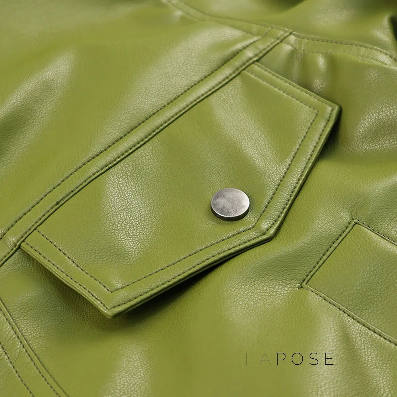 Evie Oversize Leather Jacket