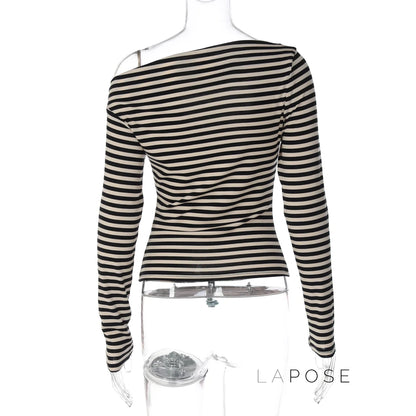 Filomena Off-Shoulder Striped Top