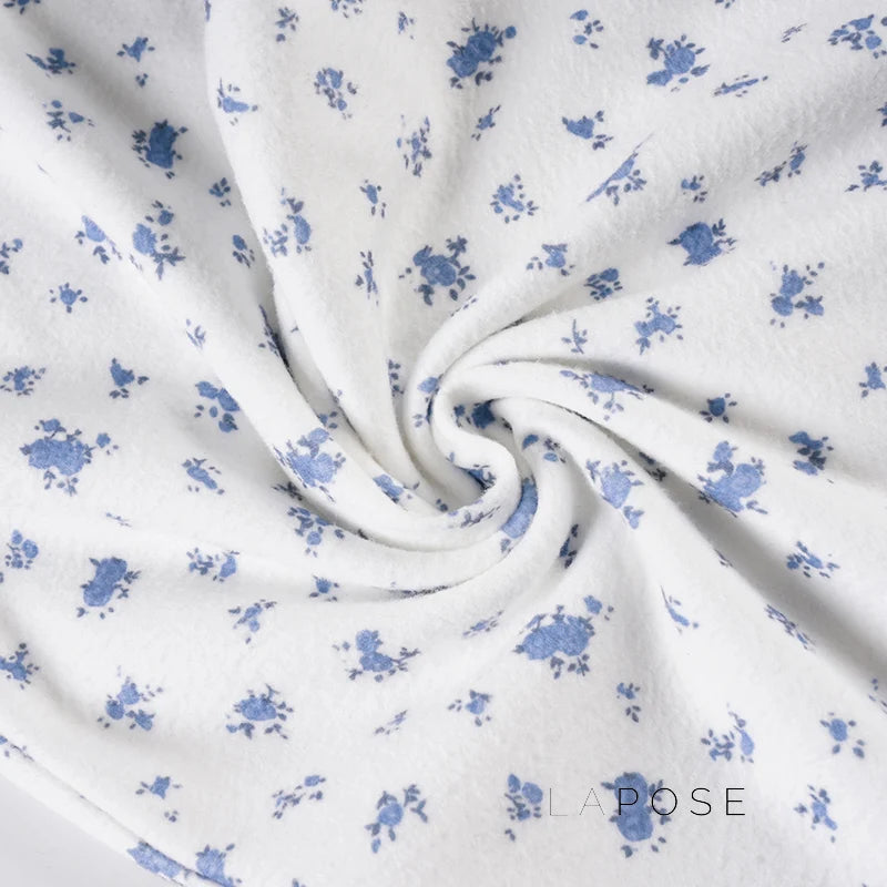 Grey Floral Drawstring Lounge Pants