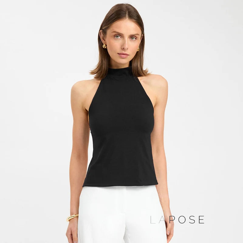 Gwyneth Backless Halter Top
