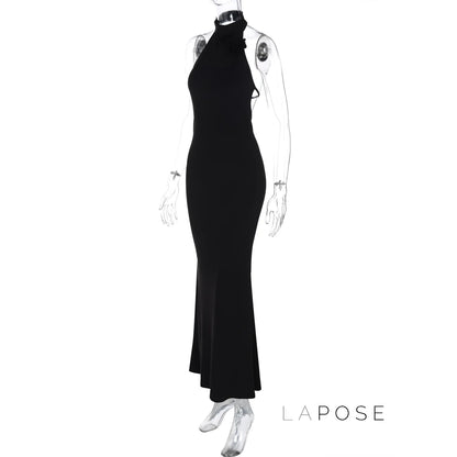 Iliana Halter Backless Maxi Dress