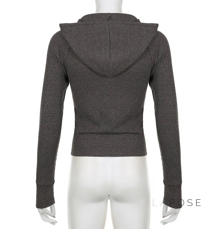 Isabel Knitted Zip Hoodie