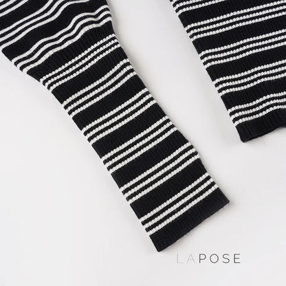 Jamari Striped Cardigan Short Set