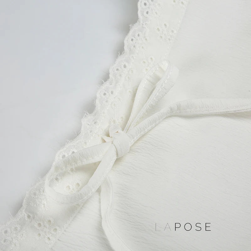 Jenesis Lace Bow Mini Skirt