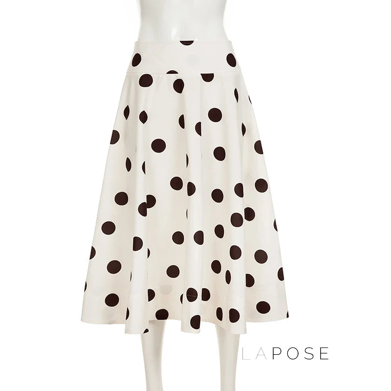 Jett Polka Dot Midi Skirt