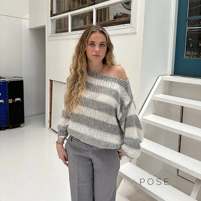 Johannah Striped Knit Sweater