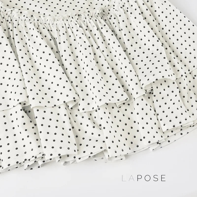 Jumana Polka Dot Smocked Mini Dress