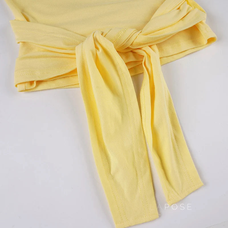 Kadyn Ruched V-Neck Crop Top