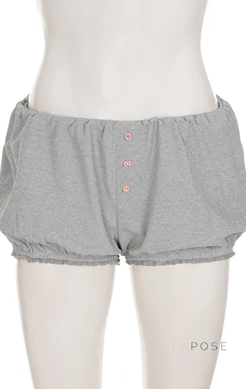 Kaeleigh Waffle Bows Shorts Set