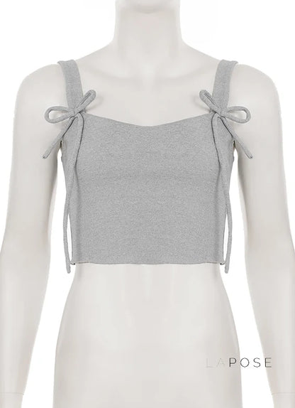 Kaeleigh Waffle Bows Shorts Set