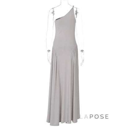 Kamoni One-Shoulder Ruched Maxi Dress
