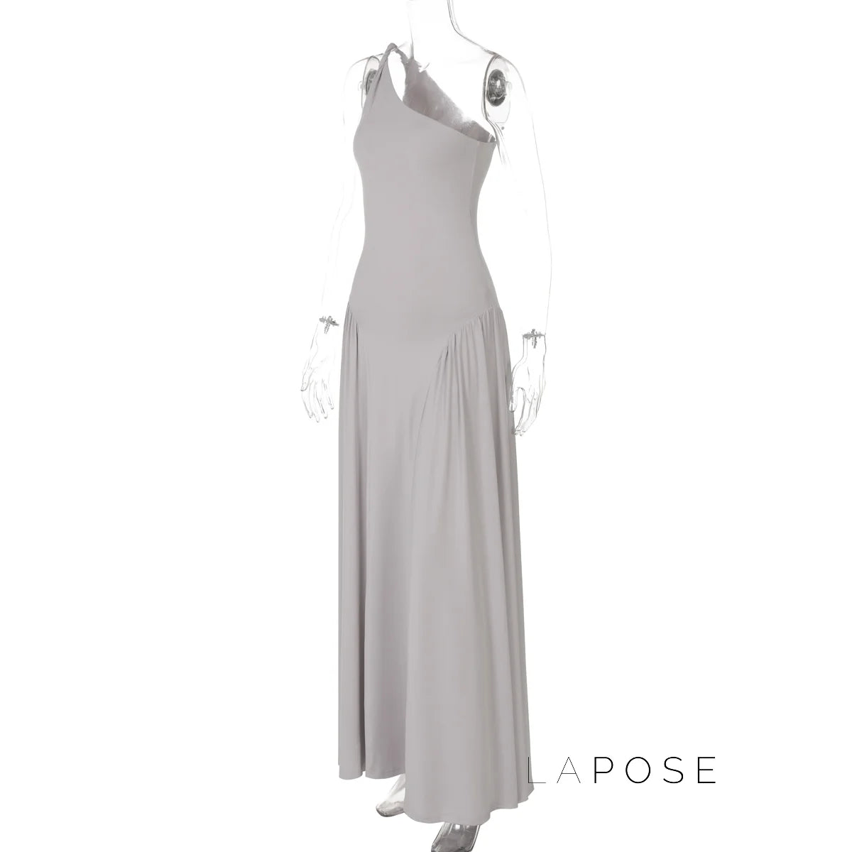 Kamoni One-Shoulder Ruched Maxi Dress