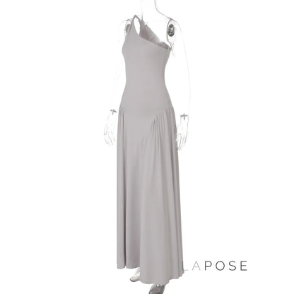 Kamoni One-Shoulder Ruched Maxi Dress