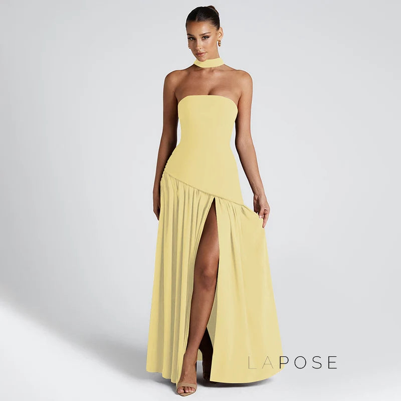 Kamree Strapless Backless Maxi Dress