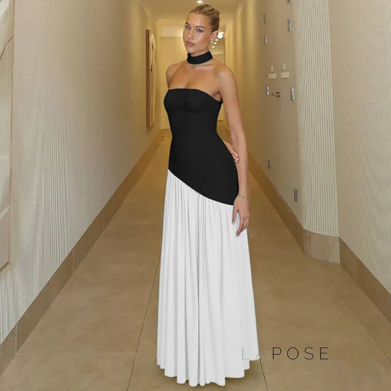 Kamree Strapless Backless Maxi Dress