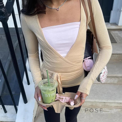 Kamya V-Neck Wrap Top