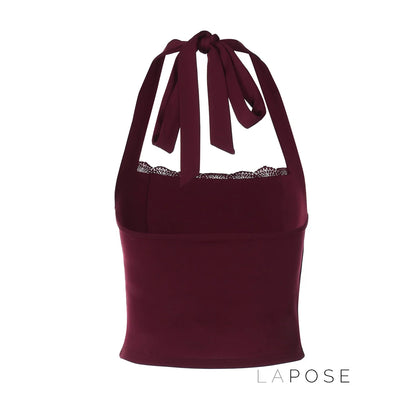 Karolina Lace-Up Halter Top